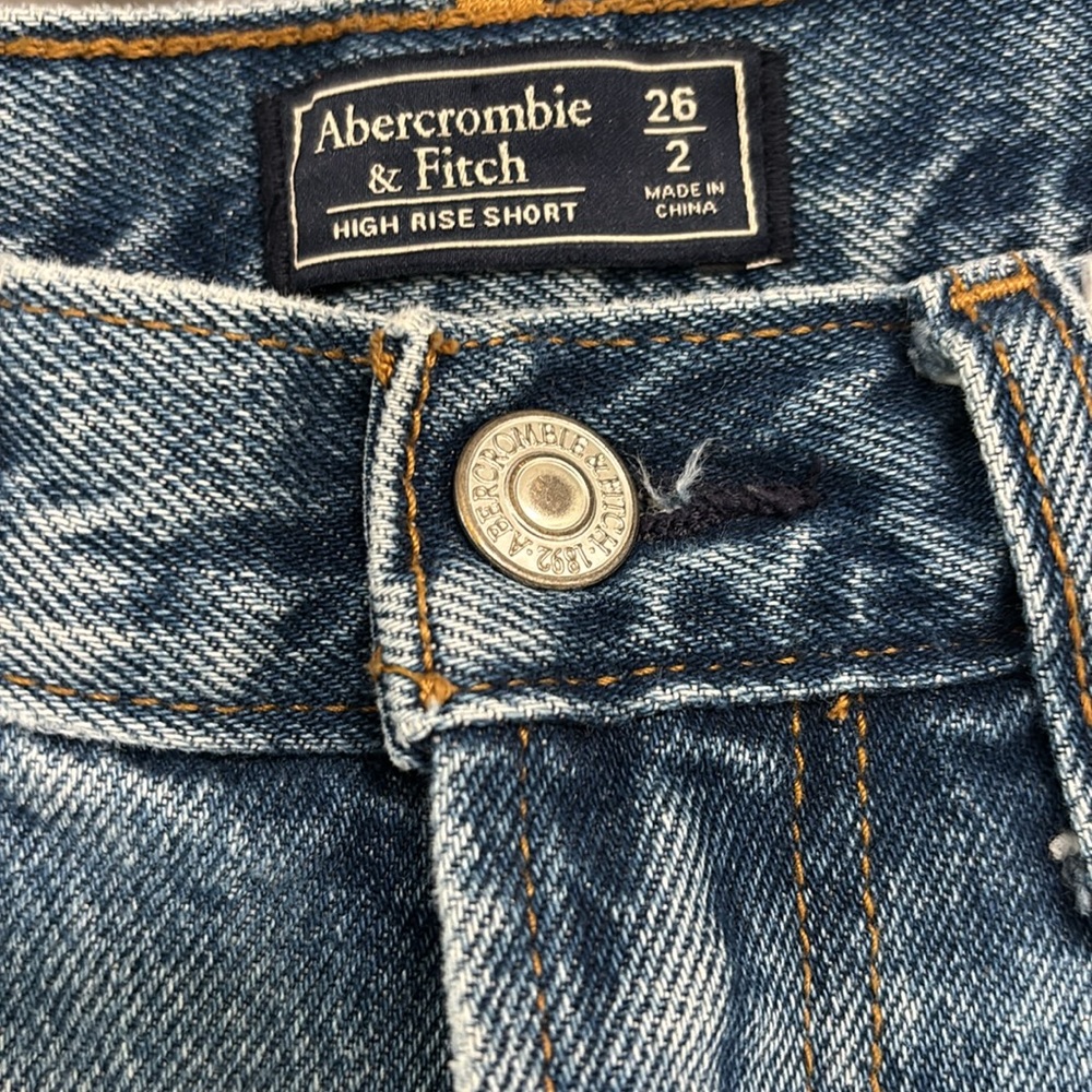 Abercrombie & Fitch high rise Bermuda shorts 26/2 - Picture 2 of 4